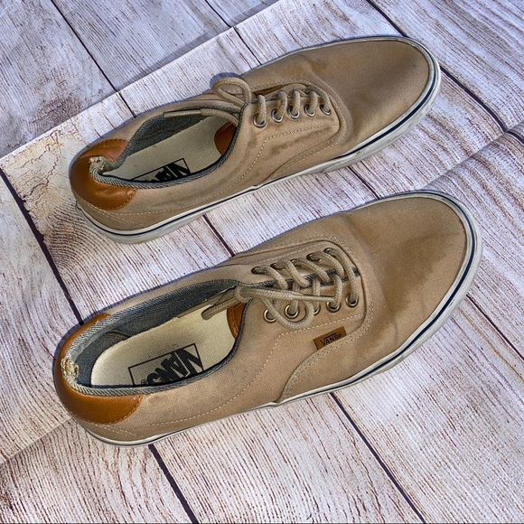 Men’s vans shoes sneakers size 10 tan - Picture 2 of 8